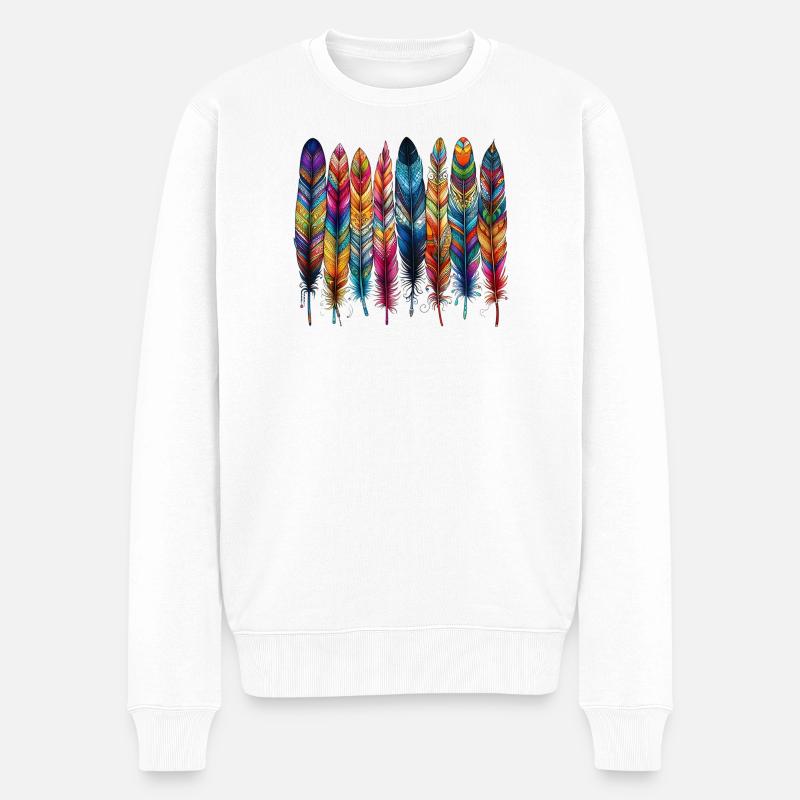 Plume - Pull Premium bio Homme - blanc