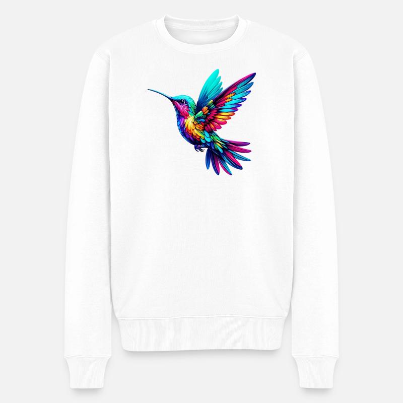 Colibri - Pull Premium bio Homme - blanc
