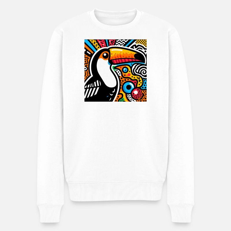 Toucan - Pull Premium bio Homme - blanc