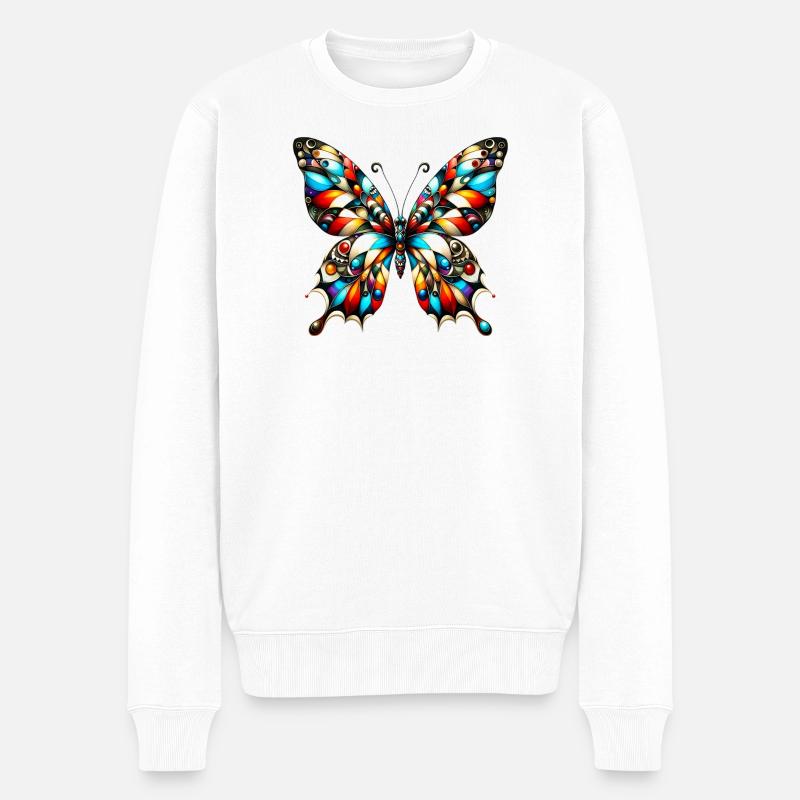 Papillon - Pull Premium bio Homme - blanc