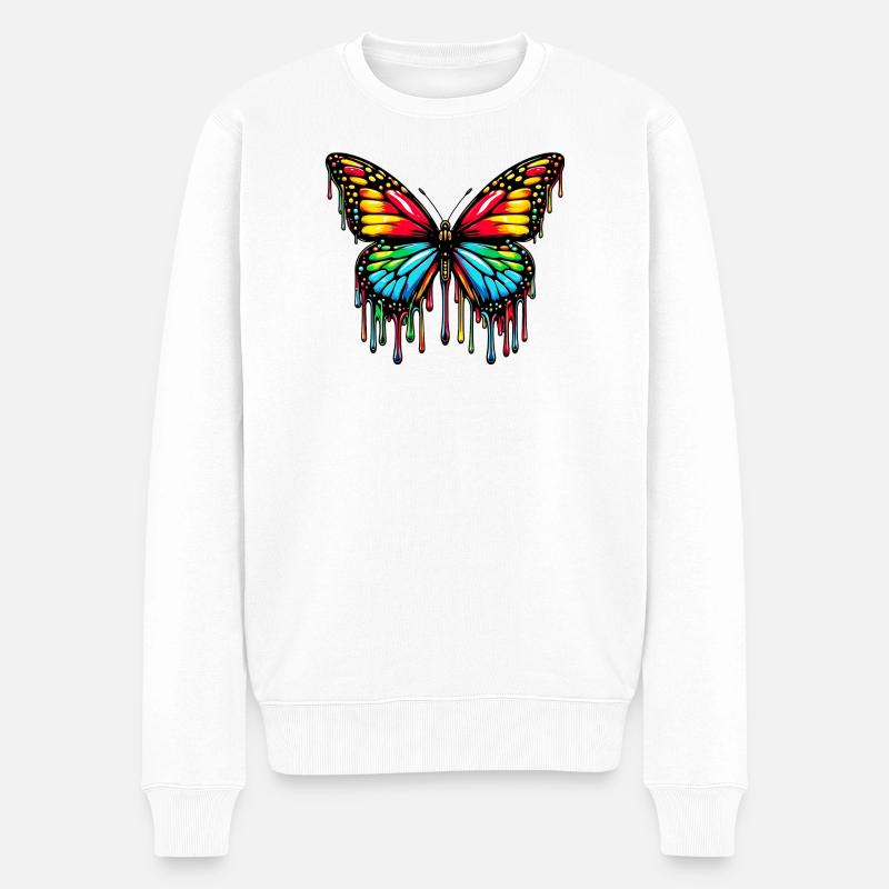 Papillon - Pull Premium bio Homme - blanc