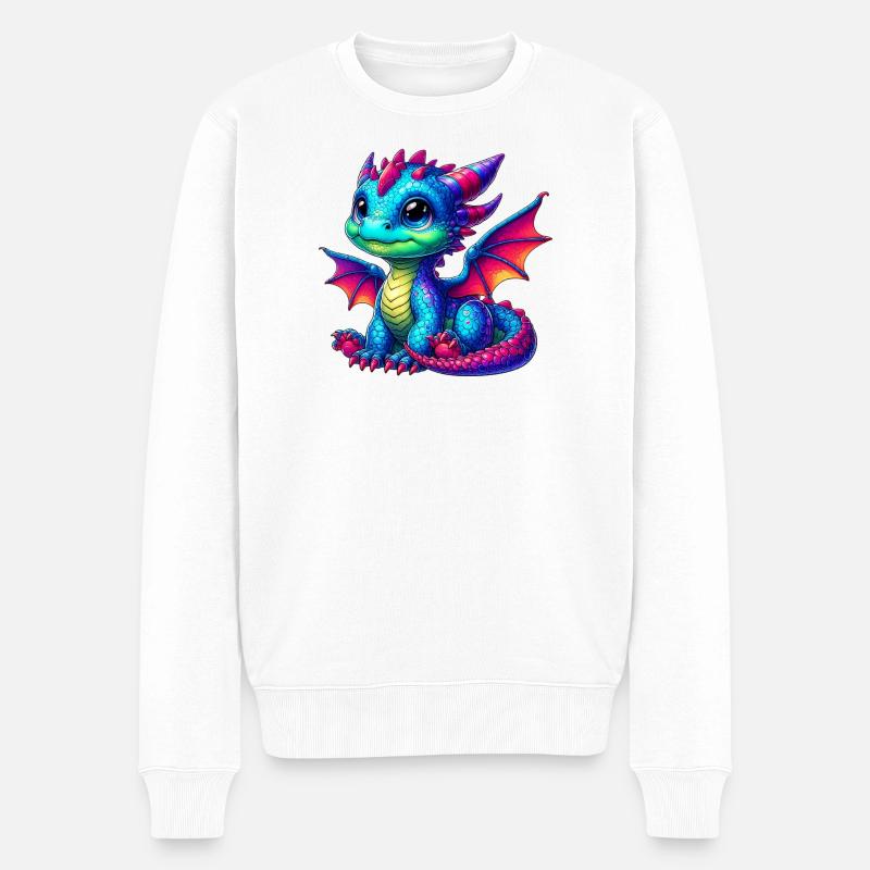 Dragon - Pull Premium bio Homme - blanc