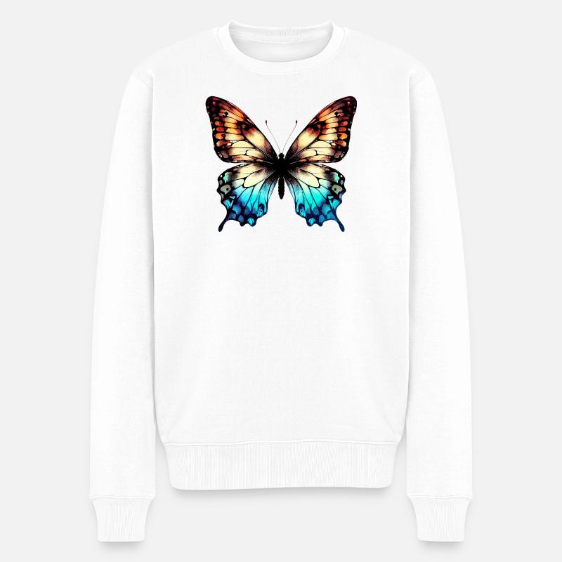Papillon - Pull Premium bio Homme - blanc