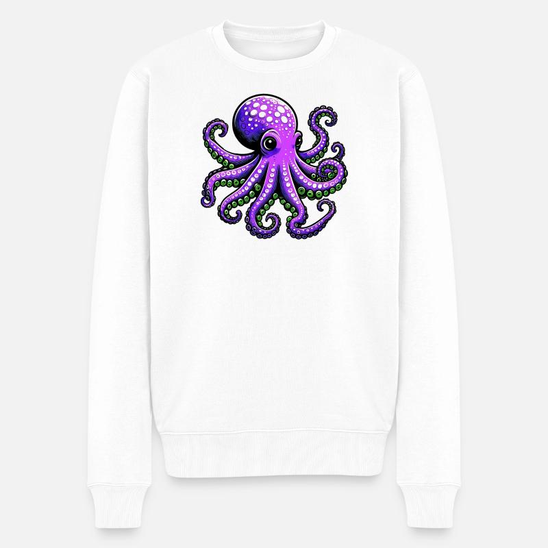 Pieuvre - Pull Premium bio Homme - blanc