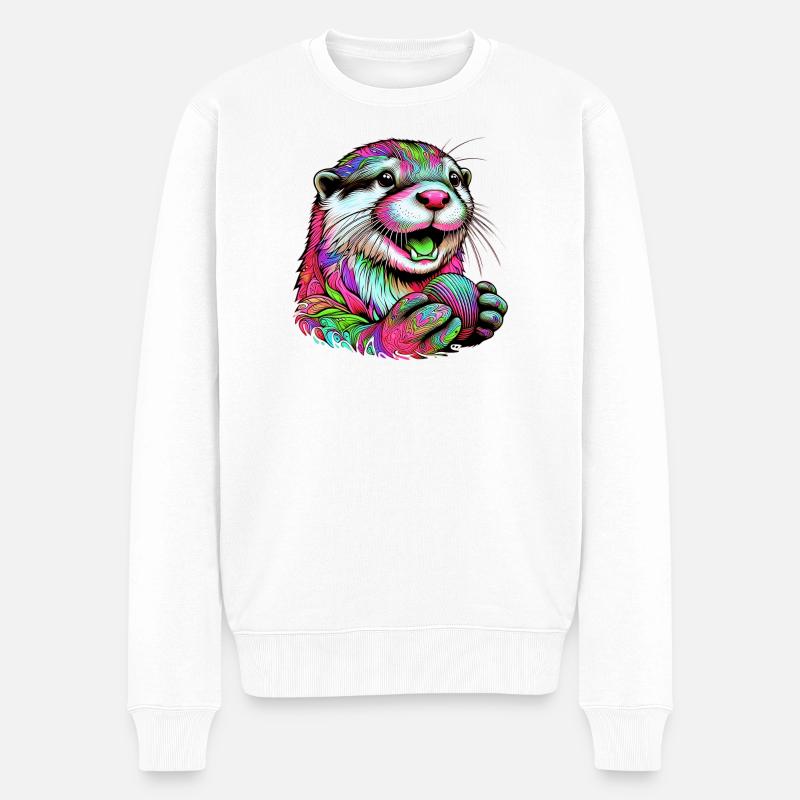 Loutre - Pull Premium bio Homme - blanc