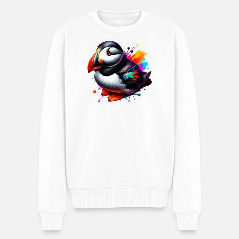 Macareux - Pull Premium bio Homme - blanc