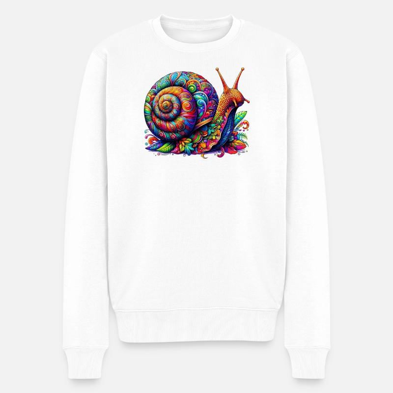 Escargot - Pull Premium bio Homme - blanc