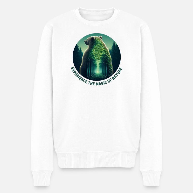 Ours - Pull Premium bio Homme - blanc