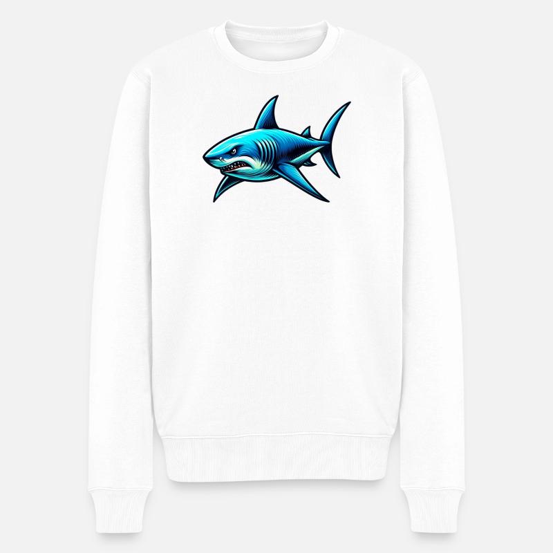 Requin - Pull Premium bio Homme - blanc