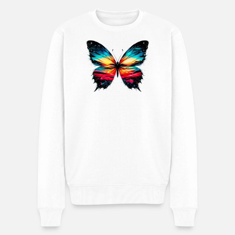 Papillon - Pull Premium bio Homme - blanc