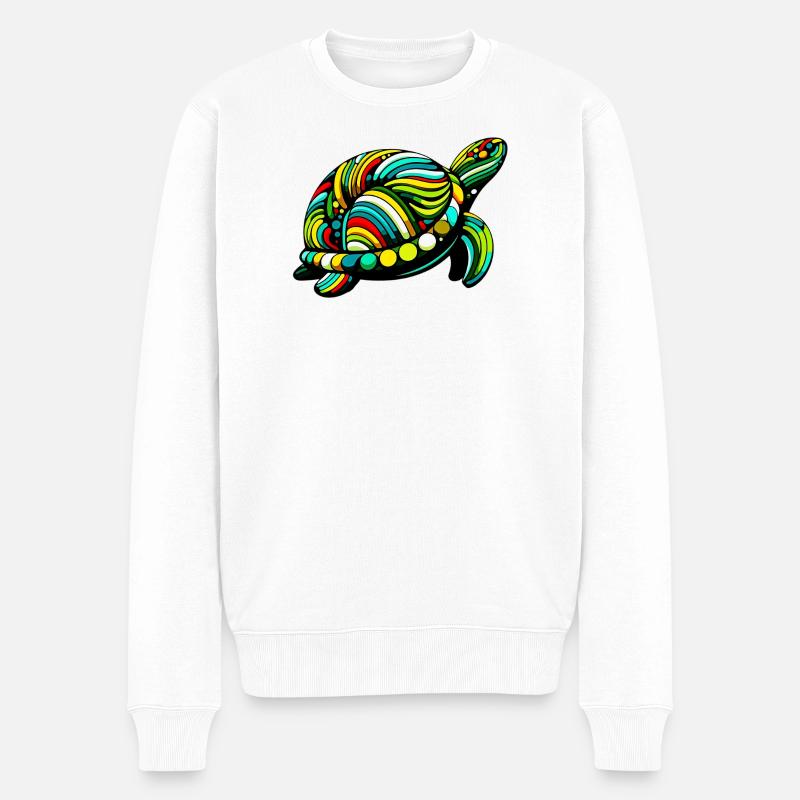 Tortue - Pull Premium bio Homme - blanc