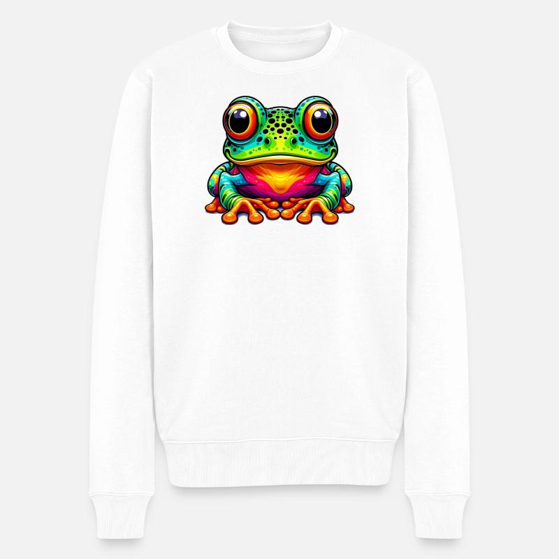 Grenouille - Pull Premium bio Homme - blanc