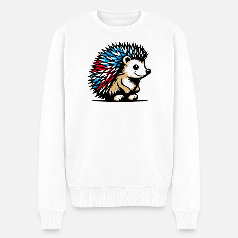 Hérisson - Pull Premium bio Homme - blanc