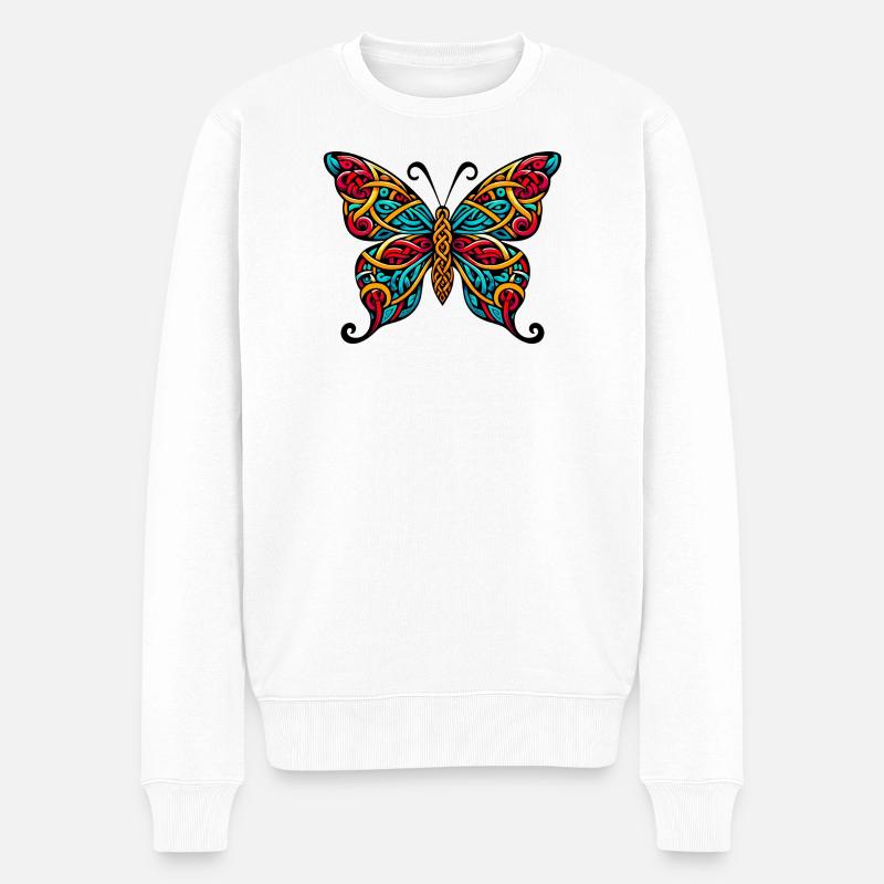 Papillon - Pull Premium bio Homme - blanc