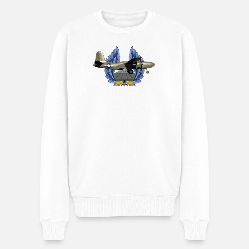 A-20 Havoc - Männer Premium Bio Pullover - Weiß