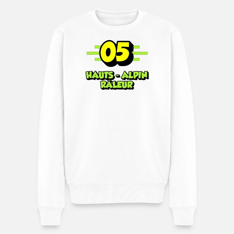 Hochalpiner Nörgler - Männer Premium Bio Pullover - Weiß