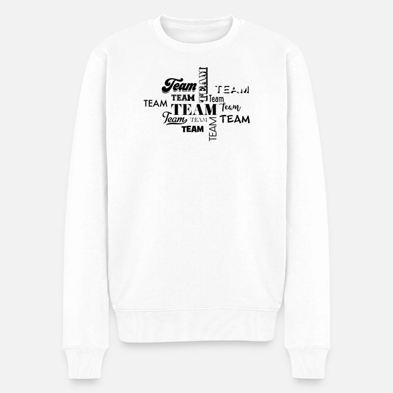 Team - Men's Premium Organic Jumper - white