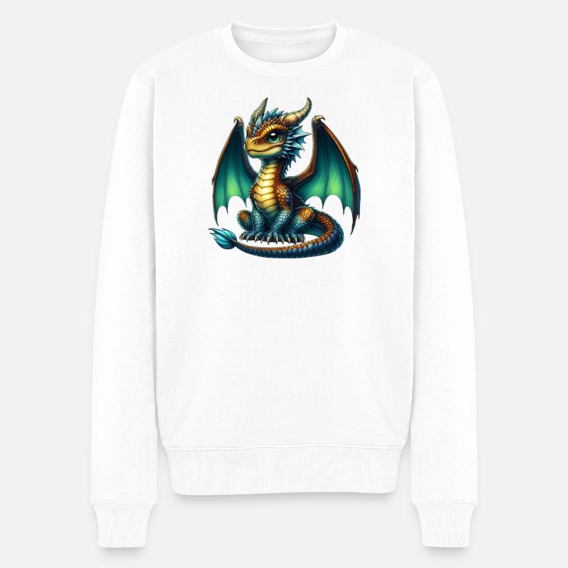 Dragon - Pull Premium bio Homme - blanc