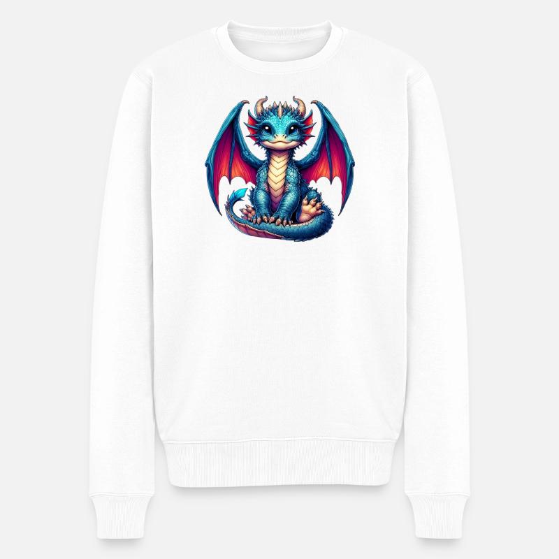 Dragon - Pull Premium bio Homme - blanc