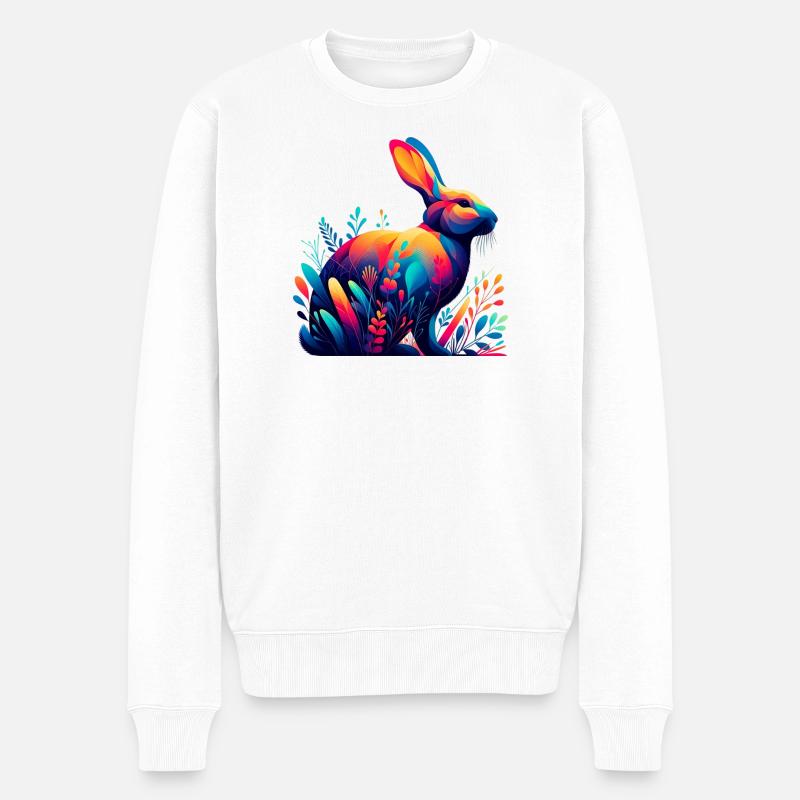 Lapin - Pull Premium bio Homme - blanc