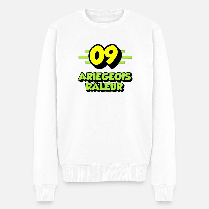 Klagende Ariégeois - Männer Premium Bio Pullover - Weiß