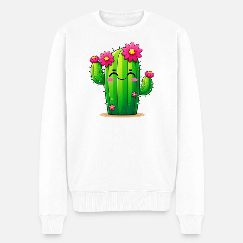 Cactus - Pull Premium bio Homme - blanc