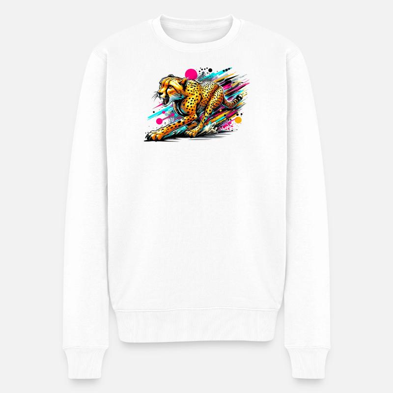 Guépard - Pull Premium bio Homme - blanc
