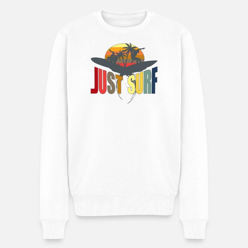 surfer - Pull Premium bio Homme - blanc
