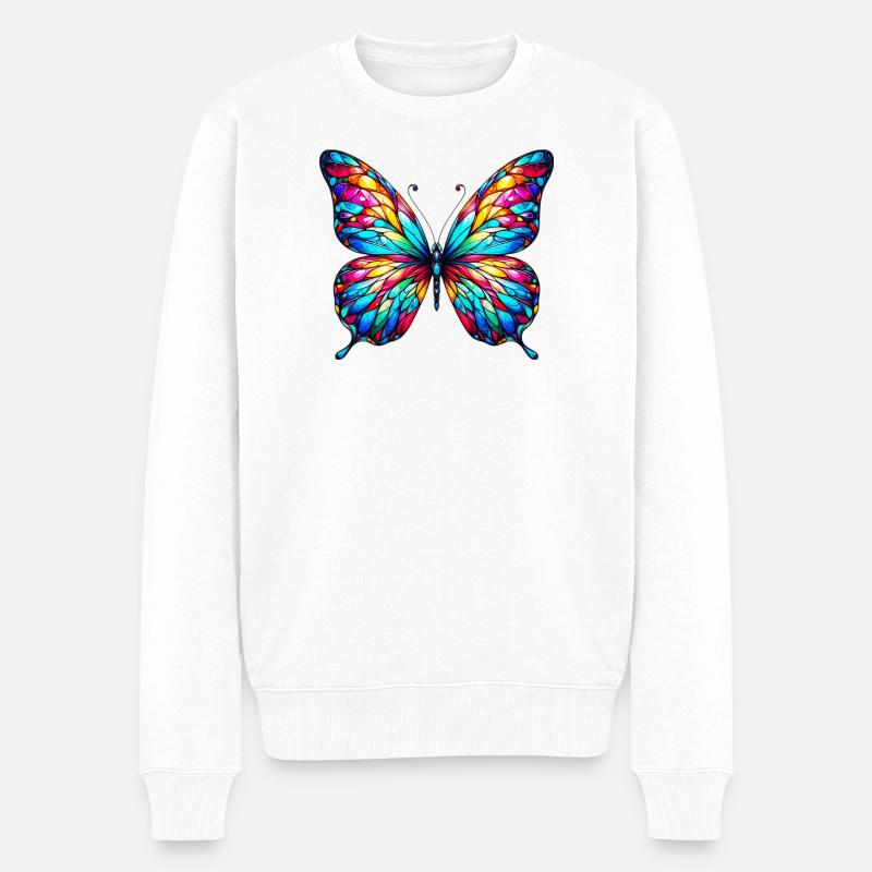 Papillon - Pull Premium bio Homme - blanc