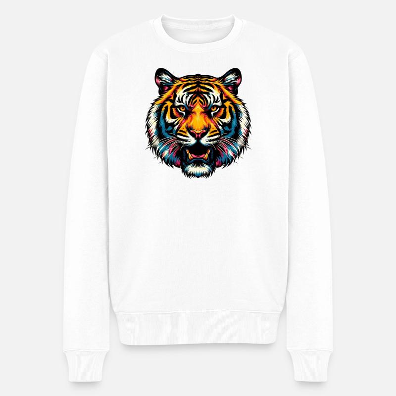 Tigre - Pull Premium bio Homme - blanc