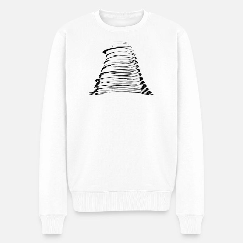 ouragan orageux - Pull Premium bio Homme - blanc
