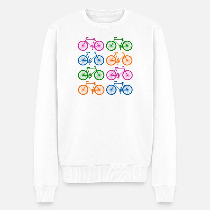 Vélo - Pull Premium bio Homme - blanc