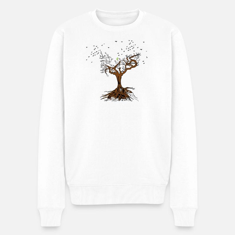 Arbre - Pull Premium bio Homme - blanc