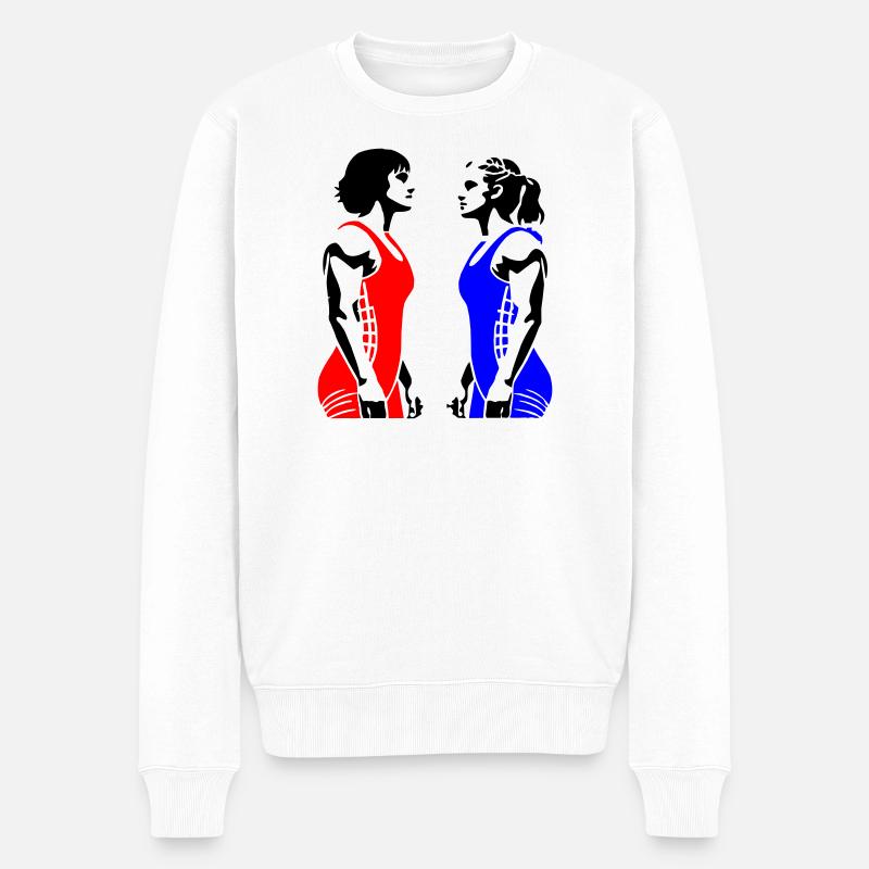 Lutte féminine - Pull Premium bio Homme - blanc