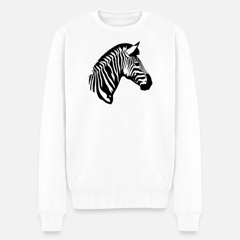 Zèbre - Pull Premium bio Homme - blanc