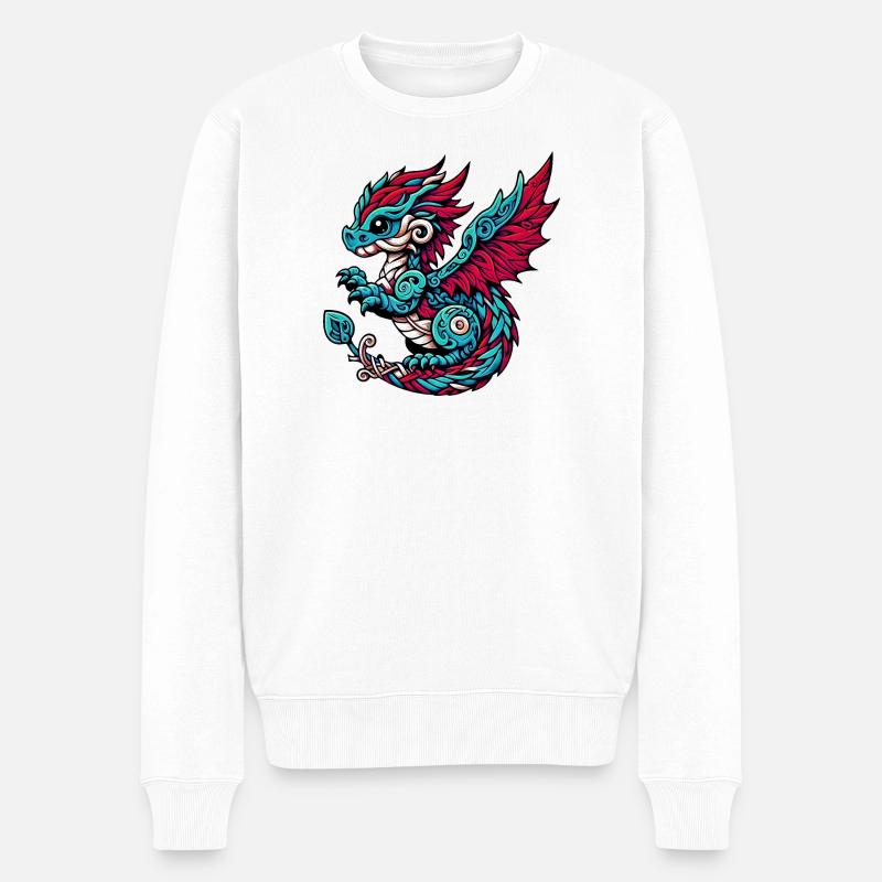 Dragon - Pull Premium bio Homme - blanc