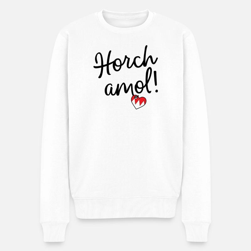 Écoutez amol ! - Pull Premium bio Homme - blanc