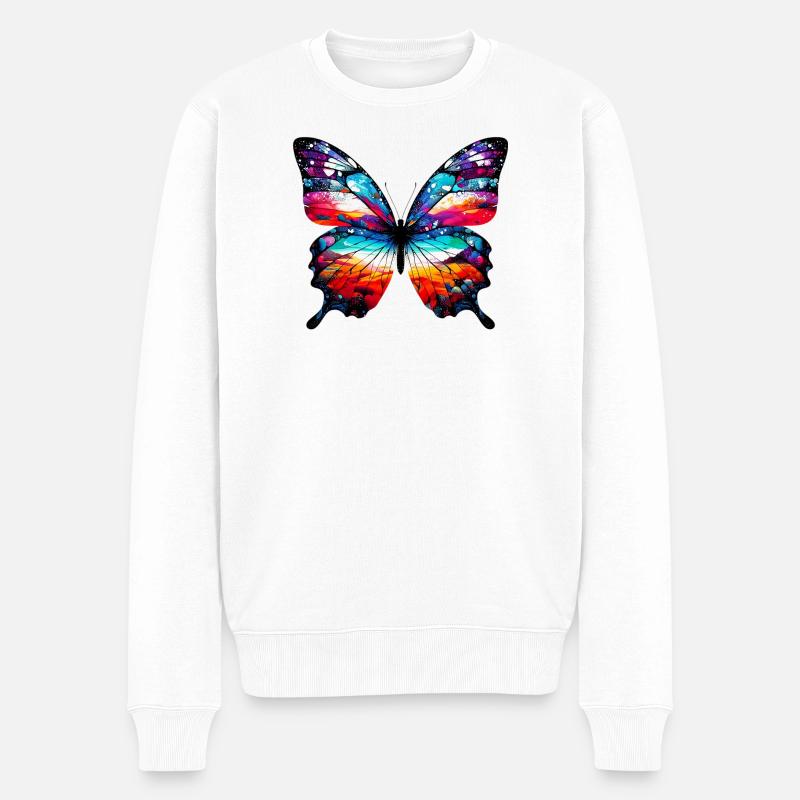 Papillon - Pull Premium bio Homme - blanc