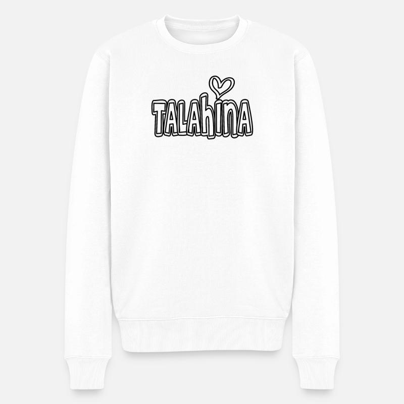 Talahina Talahon - Männer Premium Bio Pullover - Weiß