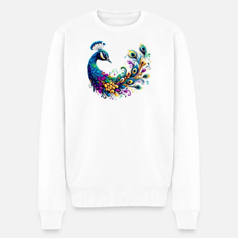 Paon - Pull Premium bio Homme - blanc