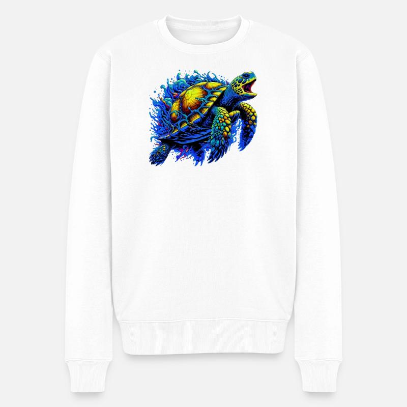 Tortue - Pull Premium bio Homme - blanc