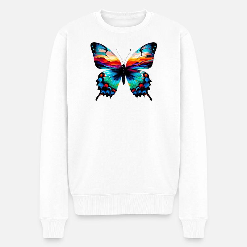 Papillon - Pull Premium bio Homme - blanc