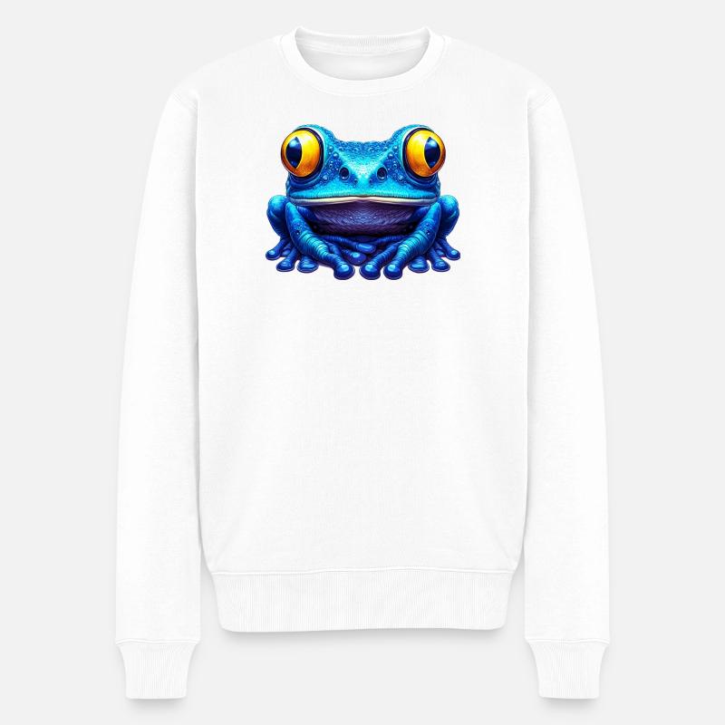 Grenouille - Pull Premium bio Homme - blanc