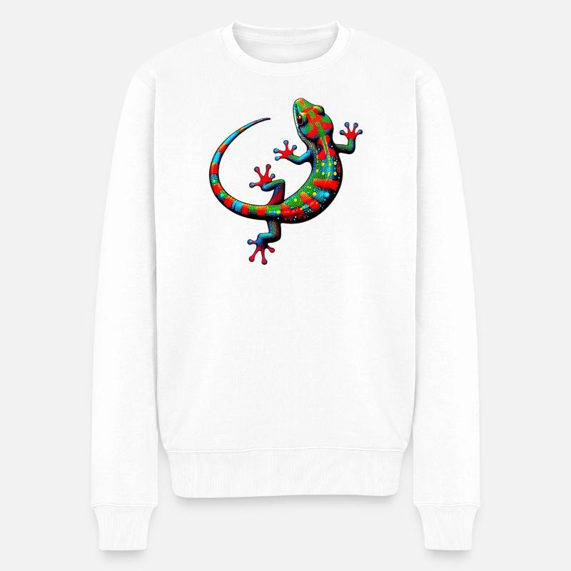 Gecko - Pull Premium bio Homme - blanc