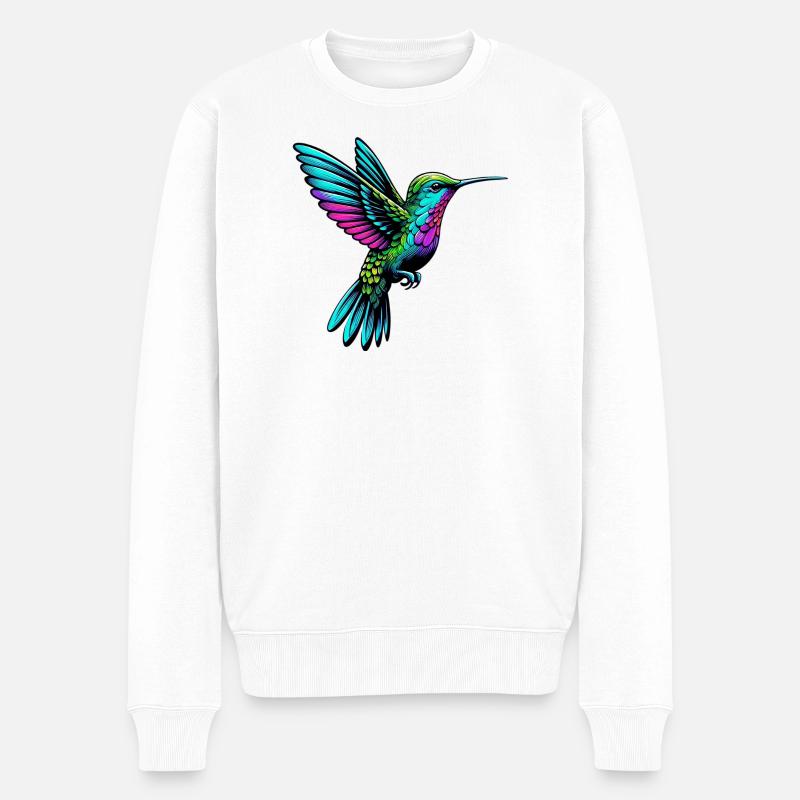 Colibri - Pull Premium bio Homme - blanc