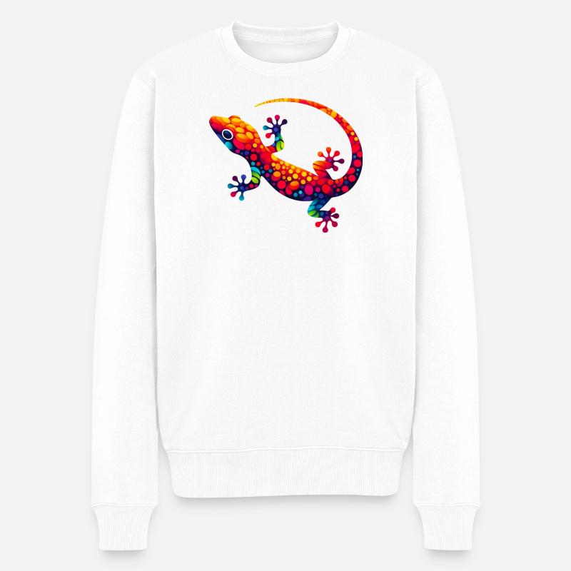 Gecko - Pull Premium bio Homme - blanc