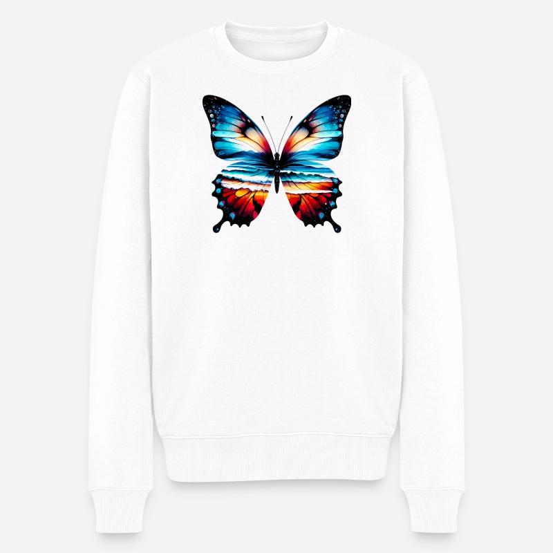 Papillon - Pull Premium bio Homme - blanc