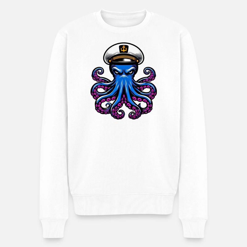 Pieuvre - Pull Premium bio Homme - blanc