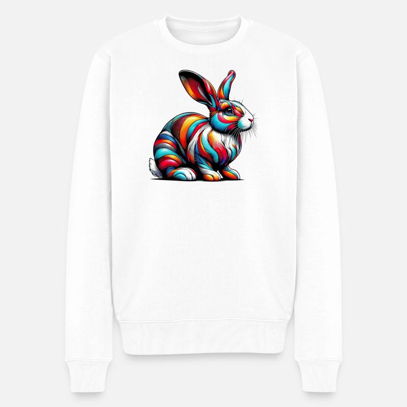Lapin - Pull Premium bio Homme - blanc