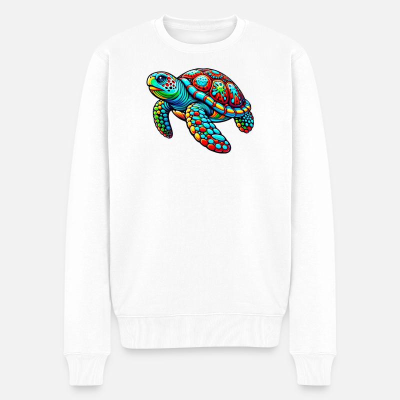 Tortue - Pull Premium bio Homme - blanc